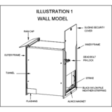 Image of Hale Pet Door For Walls | Secure In Wall Mount