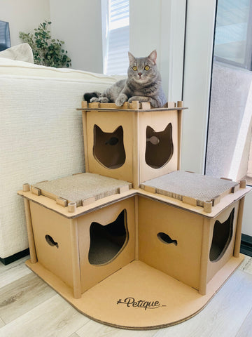 Image of Petique Feline Fortress House Cat House
