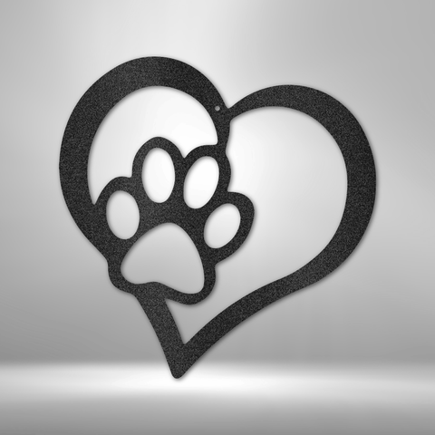 Image of Custom Puppy Love - Steel Sign- Gifts For Him/Her/Mom/Dad For Garden, Home, Backyard