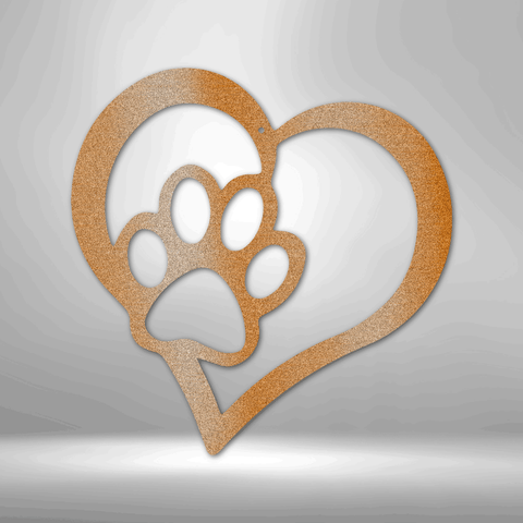 Image of Custom Puppy Love - Steel Sign- Gifts For Him/Her/Mom/Dad For Garden, Home, Backyard