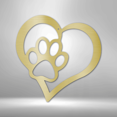 Image of Custom Puppy Love - Steel Sign- Gifts For Him/Her/Mom/Dad For Garden, Home, Backyard