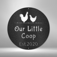 Custom Chicken Coop - Steel Sign- Gifts For Her/Mom For Garden, Home, Backyard