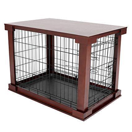Image of Merry Products & Garden Cage with Crate Cover, Mahogany