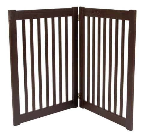 Image of 32 inch Highlander Series Solid Wood Pet Gate- Amish Handcrafted Wood