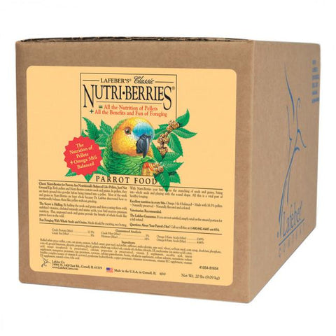 Lafeber's Classic Nutri-Berries for Parrots, 20 lb.