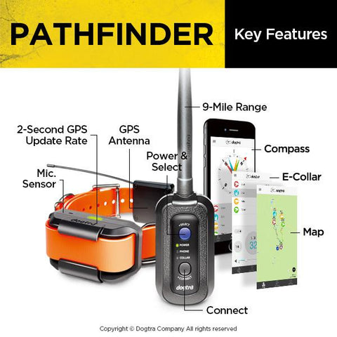 Image of Dogtra Pathfinder GPS Tracking &  E-Collar Remote Training System