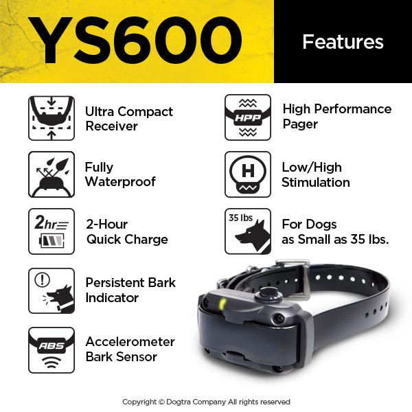 Dogtra YS600 Bark Control Collar