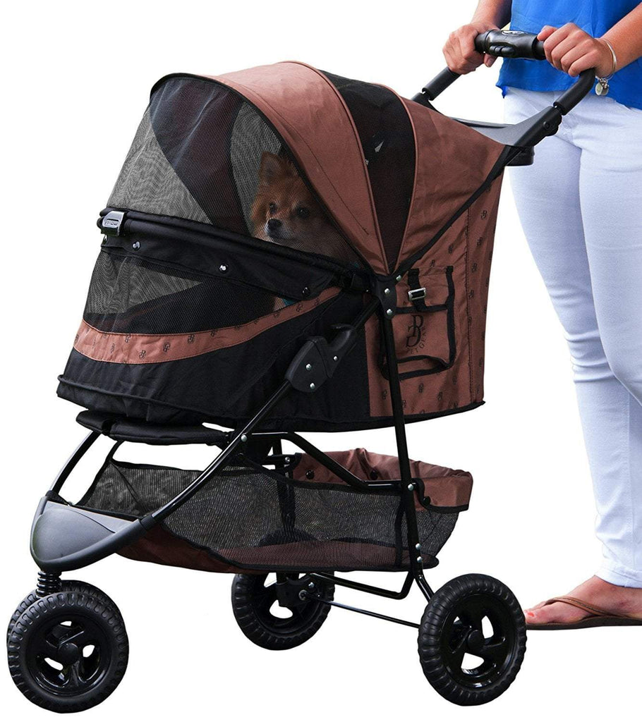No-Zip Pet Stroller- Pet Gear 3 Wheel Special Edition Pet Stroller- Comes In Chocolate, Orchid and Sage