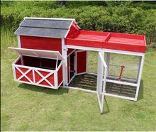 Merry Products & Garden Red Barn Chicken Coop with Roof Top Planter