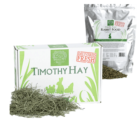 Image of Small Pet Select Premium 100% Natural 2nd Cut Timothy Hay Small Animal Starter Care Kit