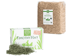 Small Pet Select Premium 100% Natural 2nd Cut Timothy Hay Small Animal Starter Care Kit