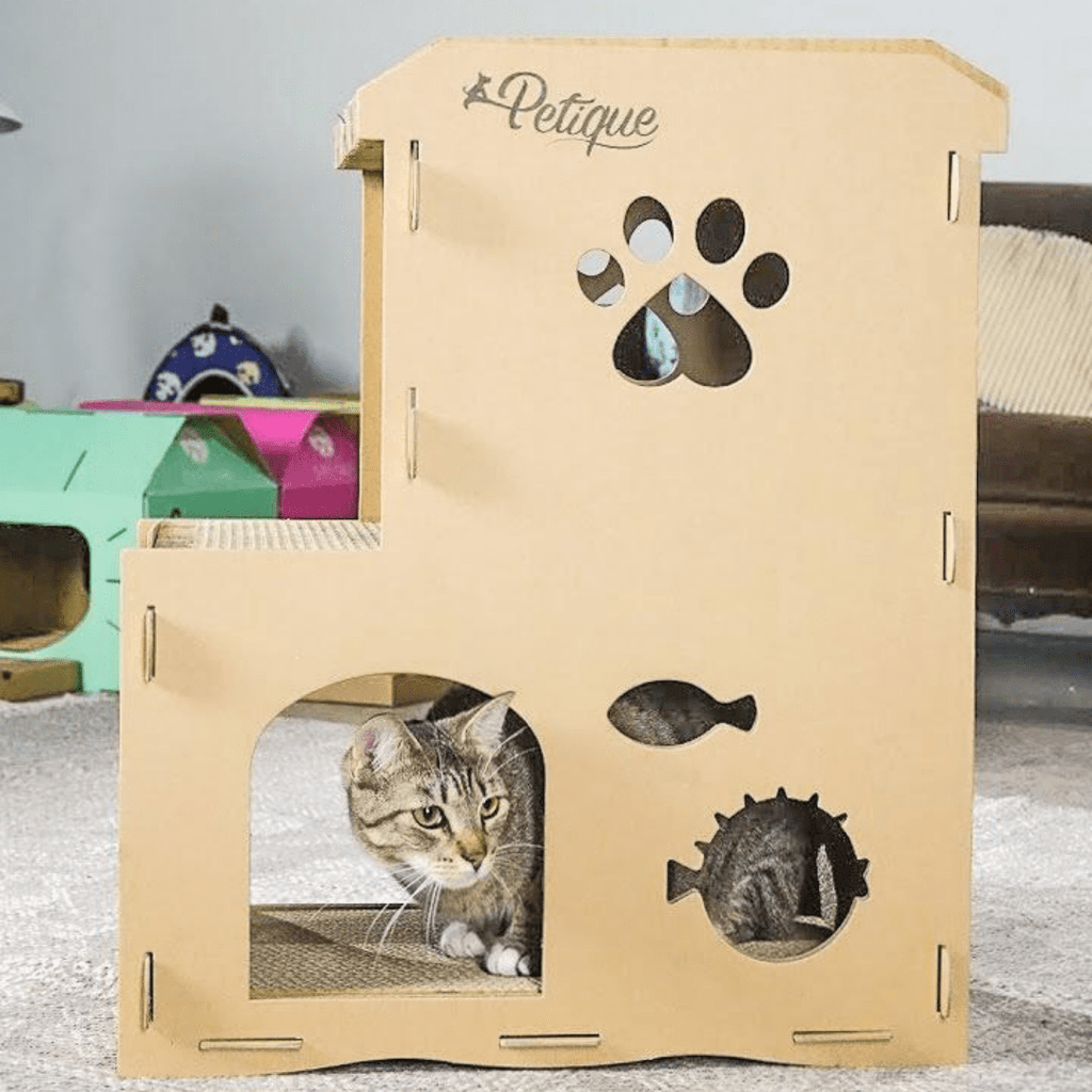Petique Feline Meow House Cat House