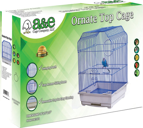14"x11" Ornate Top Cage in Color Retail Box (single pack)