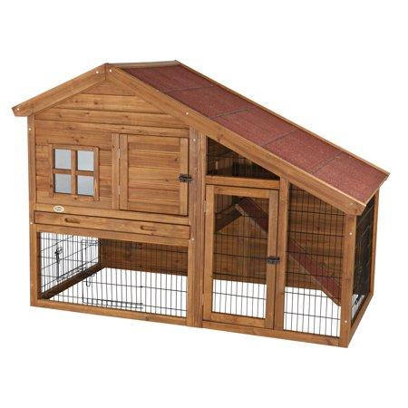 Image of Trixie Natura Rabbit Cabin with a View Hutch