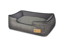 Houndstooth Lounge Bed - Black