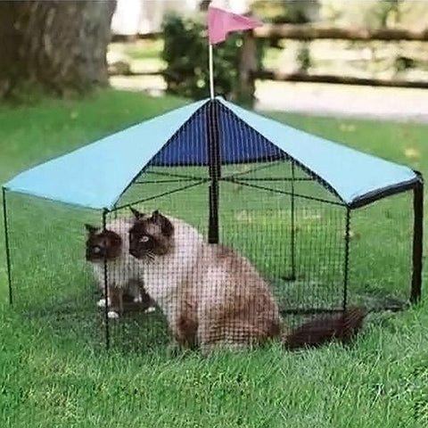 Kittywalk deck and patio outdoor cat enclosure outlet