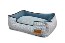 Houndstooth Lounge Bed - Blue