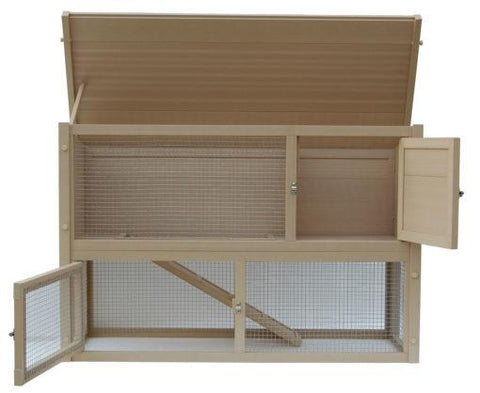 Image of New Age Farm™ & Garden EcoConcepts Columbia Rabbit Hutch in Grey