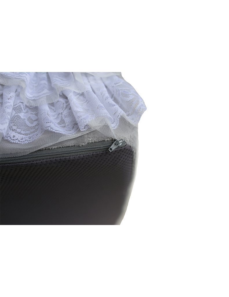 Luxurious Lace & Satin Ribbon Dog Bed- "Enchanted Nights" Collection