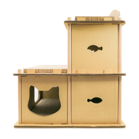 Image of Petique Feline Villa House Cat House