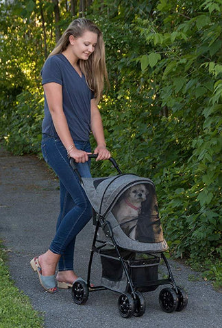 Image of Pet Gear Happy Trails NO ZIP Pet Stroller