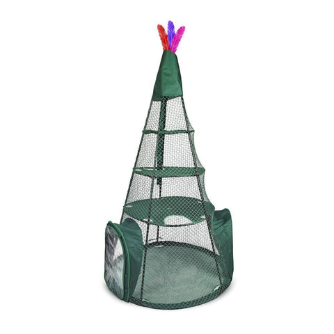 Image of Kittywalk 4' x 6' Mesh Cat Tent Playpen For Outdoors/Indoors, Cat Teepee Enclosure By Kittywalk KWTSP501