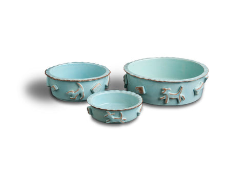 Image of Carmel Ceramica Dog Food/Water Bowl