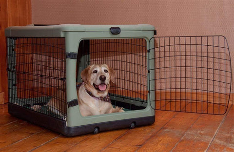 Image of Pet Gear Medium 36" Steel Crate With Bolster PG5942