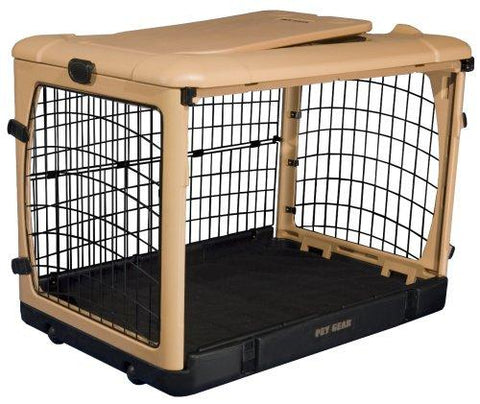 Image of Pet Gear Small 27" Steel Pet Crate with Bolster Pad
