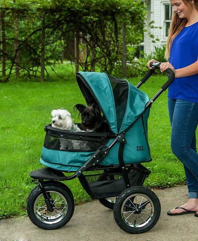 Image of Pet Gear Double Pet NO-ZIP Stroller