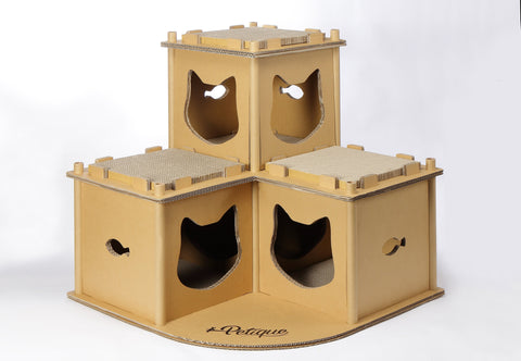 Image of Petique Feline Fortress House Cat House