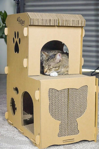 Image of Petique Feline Meow House Cat House