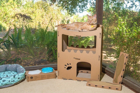 Image of Petique Feline Penthouse House Cat House