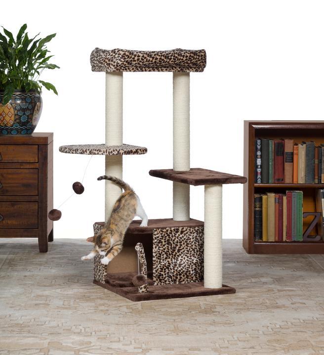 Prevue Pet Kitty Power Paws Leopard Lounge