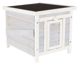 Image of Trixie Pet Natura Pet Insulated Cat Home-White/Gray