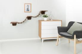 Image of Trixie Pet Wall Mounted Cat Bridge Brown
