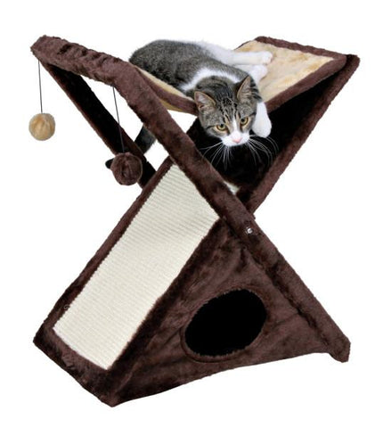 Image of Trixie Pet Miguel Fold and Store Cat Tree Brown