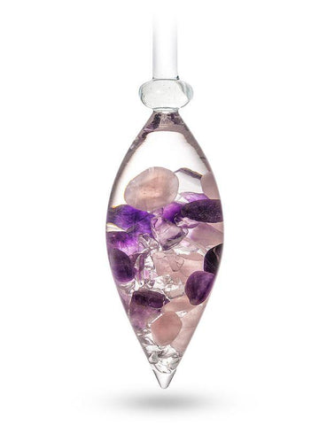 Image of Vitajuwel Wellness Stainless Steel & Glass GemWater Pitcher Decanter Set