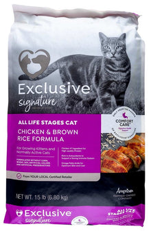 Purina Exclusive Signature Cat Food, Chicken/Brown Rice